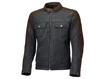 Jester 2 Urban Motorrad Lederjacke (Schwarz/Braun)