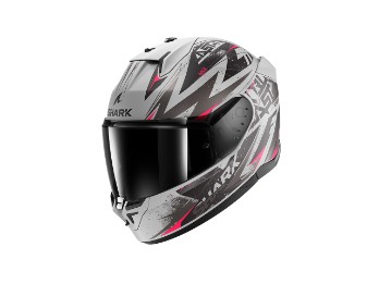 D-SKWAL 3 Blast-R Integralhelm (silbermatt/schwarz/pink)