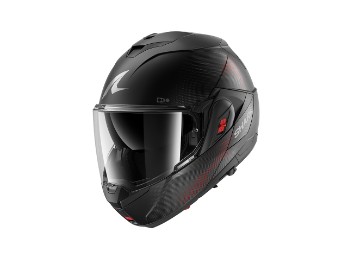 OXO SP Lyne Mat Motorradhelm (Schwarzmatt/Anthrazit/Rot)