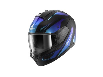 Ridill 2 Mekarium mat Motorradhelm (Schwarzmatt/Blau)