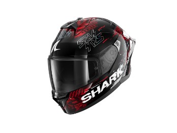 Skwal Cup Speed-Vib Integralhelm (schwarz / rot / silber)