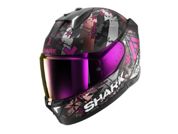 Skwal i3 Hellcat Integralhelm (Schwarz/Chrom/Lila)