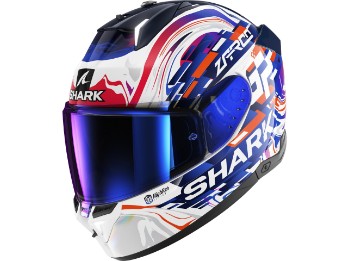 SKWAL i3 Replica Zarco GP De France Motorradhelm (Weiß/Lila/Blau)