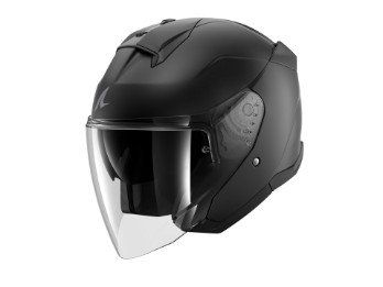 SKWAL JET Blank Motorradhelm (Schwarzmatt)