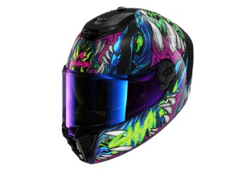 Spartan RS Shaytan Integralhelm (Schwarz/Grün/Violett)