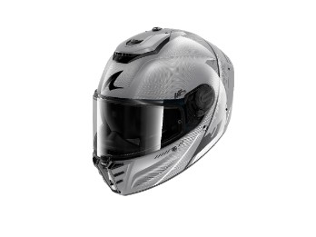 RS Speed-Tech Motorradhelm (Silber/Weiß/Schwarz)