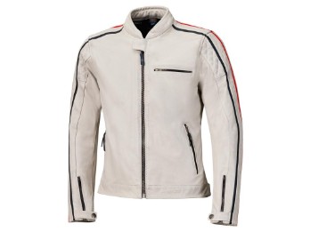 Brixham Lederjacke (Grau/Rot)
