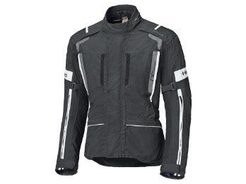 4 Touring II Motorradjacke Langgröße (Schwarz/Weiß)