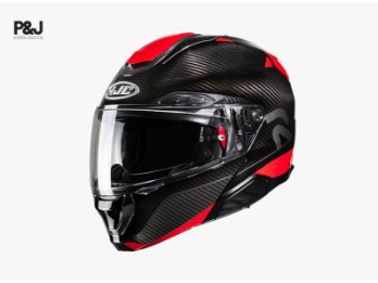 RPHA 91 Carbon Noela MC1 Klapphelm ( Carbon-Schwarz-Rot )