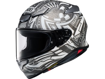 NXR2 Beaut TC-6 Motorradhelm (Schwarzmatt/Weiß)