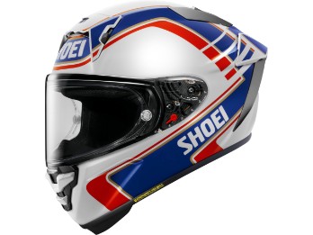 X-SPR Pro Gardner Motorradhelm (Weiß/Blau/Rot)