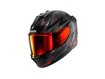 D-SKWAL 3 Blast-R Integralhelm (schwarzmatt/anthrazit/rot)