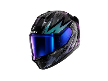D-SKWAL 3 Blast-R Integralhelm (schwarz/grün/lila)
