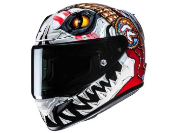 RPHA 12 Kepina Integralhelm (weiß / rot / schwarz)