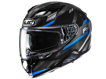 F71 Carbon Esira Integralhelm (schwarz / carbon / blau)