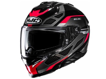 i71 Zest Integralhelm (schwarz / grau / rot)