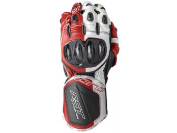 Pro Series GP D3O Motorradhandschuhe (weiß / rot)