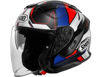 J-Cruise3 Whizzy TC-10 Motorradhelm (Weiß/Schwarz/Blau/Rot)