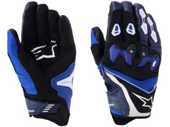 SP-R Pro Motorradhandschuhe (schwarz / blau / weiß)