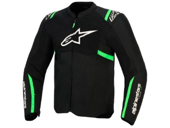 T-Sps Air V2 Motorradjacke (schwarz / neongrün)