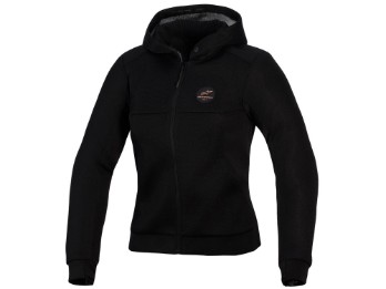 Stella Chrome Superairflow Motorrad Hoodie Damen (schwarz)