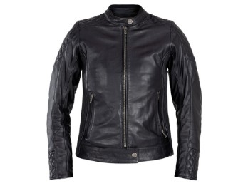 Adina Leder Motorradjacke Damen (schwarz)