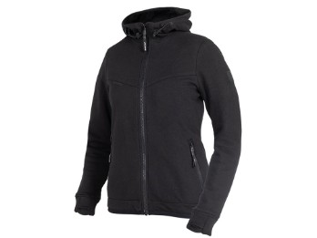 V3 XTM Softshell Ripstop Motorrad Hoodie Damen (schwarz)