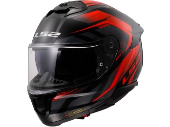 FF808 Stream ll Fury Integralhelm (Schwarz/Rot)