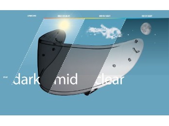 Visier Shoei CWR-1 selbsttönend für NXR/X-Spirit 3