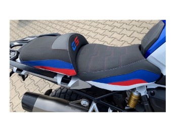 Sitzbank Ready Luxe BMW R1200GS/R1250GS Speciale Serie mit Gel (schwarz/blau,rot)