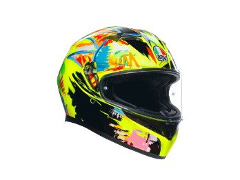 K3 Rossi Winter Test 2019 Integralhelm (gelb/schwarz/blau)