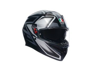 K3 Compound Integralhelm (schwarzmatt/grau)