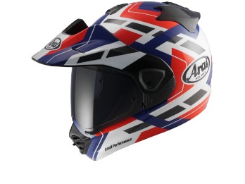 Tour-X5 Match Motorradhelm (Weiß/Blau/Rot/Schwarz)