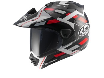 Tour-X5 Match Motorradhelm (Schwarz/Grau/Rot)
