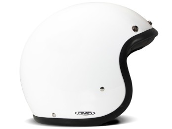 Retro Solid White Jethelm (weiß)