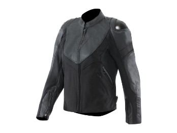 Iperattiva Motorradlederjacke Damen (Schwarz)