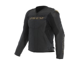 Racing 5 Motorradjacke (Schwarz/Gold)