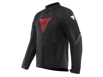 Herosphere Motorrad-Textiljacke (Schwarz/Rot)
