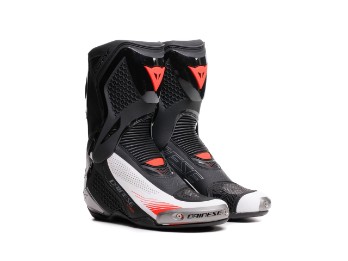 Torque 4 Air Motorradstiefel (Schwarz/Weiß/Fluorot)