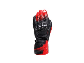 Fiero Metal Motorradhandschuhe (Schwarz/Rot/Weiß)