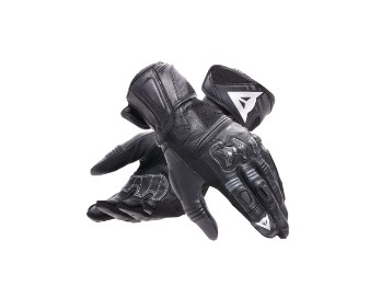 Reacto Carbon Lang Motorradhandschuhe Damen (Schwarz/Anthrazit)