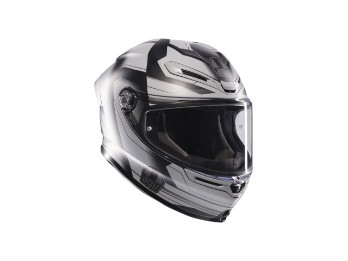 K6 S Ultrasonic Integralhelm (Schwarzmatt/Grau)