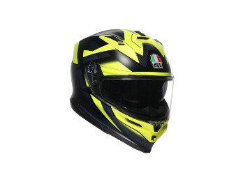 K7 Glimpse Motorradhelm (Schwarz/Gelb)