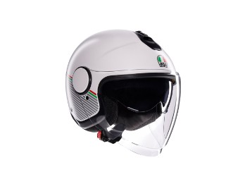 Eteres Capoliveri Motorradhelm White/Italy (Weißmatt)