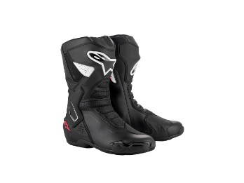 Stella SMX-6 V3 Motorradstiefel Damen (Schwarz/Weiß/Pink)