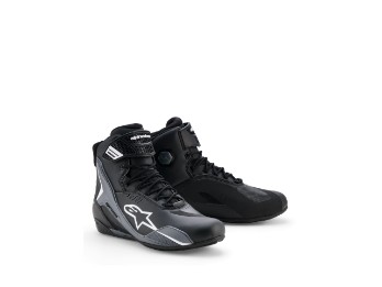 Faster-4 Drystar Motorradschuhe (Schwarz/Grau/Weiß)