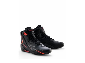 Faster-4 Drystar Motorradschuhe (Schwarz/Rot)