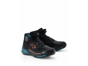 CR-X Drystar Motorradschuhe (Schwarz/Blau/Orange)