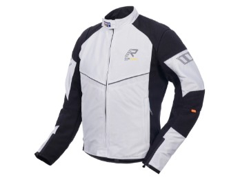 Airgobi Motorrad Textil-Jacke (Hellgrau/Schwarz)