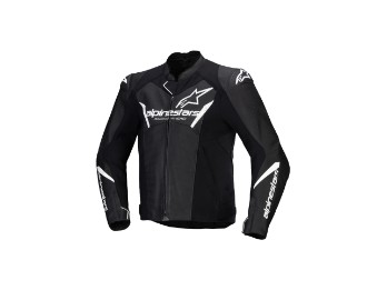Faster V3 Airflow Motorradjacke (Schwarz/Weiß)